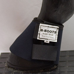 black plain bell boots